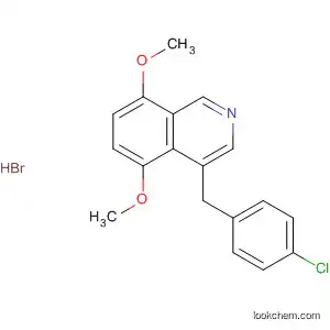 Molecular Structure of 61189-87-5 (Isoquinoline, 4-[(4-chlorophenyl)methyl]-5,8-dimethoxy-, hydrobromide)