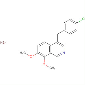 Isoquinoline, 4-[(4-chlorophenyl)methyl]-7,8-dimethoxy-, hydrobromide