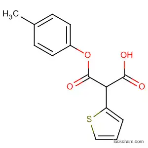 Molecular Structure of 61197-15-7 (Propanedioic acid, 2-thienyl-, mono(4-methylphenyl) ester)