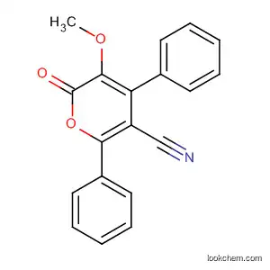 Molecular Structure of 61223-18-5 (2H-Pyran-5-carbonitrile, 3-methoxy-2-oxo-4,6-diphenyl-)