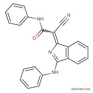 Molecular Structure of 61260-52-4 (Acetamide,
2-cyano-N-phenyl-2-[3-(phenylamino)-1H-isoindol-1-ylidene]-)