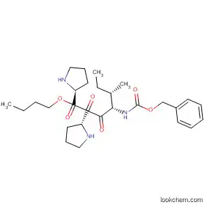 Molecular Structure of 61266-15-7 (L-Proline, 1-[1-[N-[(phenylmethoxy)carbonyl]-L-isoleucyl]-L-prolyl]-, butyl
ester)