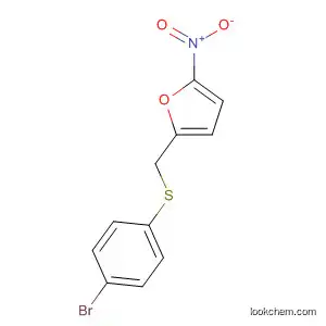 Molecular Structure of 61266-75-9 (Furan, 2-[[(4-bromophenyl)thio]methyl]-5-nitro-)