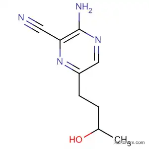 Molecular Structure of 61267-66-1 (Pyrazinecarbonitrile, 3-amino-6-(3-hydroxybutyl)-)
