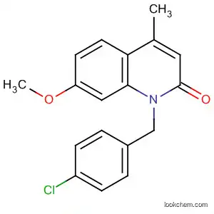 2(1H)-Quinolinone, 1-[(4-chlorophenyl)methyl]-7-methoxy-4-methyl-