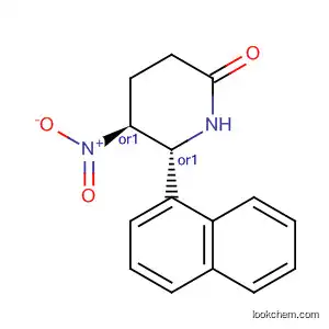 Molecular Structure of 61298-28-0 (2-Piperidinone, 6-(1-naphthalenyl)-5-nitro-, trans-)