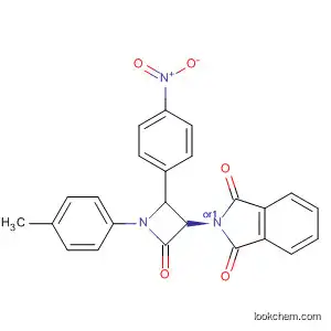 Molecular Structure of 61298-40-6 (1H-Isoindole-1,3(2H)-dione,
2-[1-(4-methylphenyl)-2-(4-nitrophenyl)-4-oxo-3-azetidinyl]-, trans-)