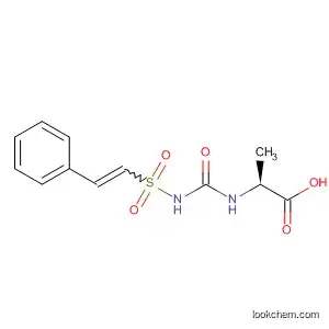 Molecular Structure of 61299-02-3 (Alanine, N-[[[(2-phenylethenyl)sulfonyl]amino]carbonyl]-)
