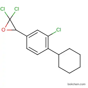Molecular Structure of 61299-51-2 (Oxirane, 2,2-dichloro-3-(3-chloro-4-cyclohexylphenyl)-)