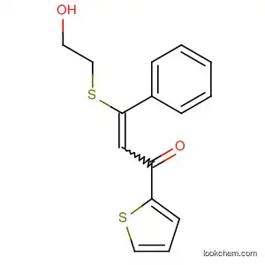 Molecular Structure of 61299-66-9 (2-Propen-1-one, 3-[(2-hydroxyethyl)thio]-3-phenyl-1-(2-thienyl)-)