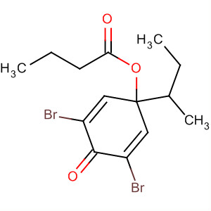 Butanoic acid,  3,5-dibromo-1-(1-methylpropyl)-4-oxo-2,5-cyclohexadien-1-yl ester
