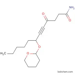 Molecular Structure of 61307-45-7 (5-Dodecynamide, 4-oxo-7-[(tetrahydro-2H-pyran-2-yl)oxy]-)