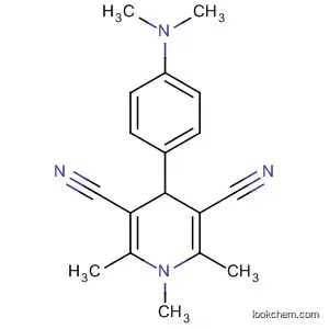 Molecular Structure of 61322-87-0 (3,5-Pyridinedicarbonitrile,
4-[4-(dimethylamino)phenyl]-1,4-dihydro-1,2,6-trimethyl-)