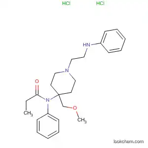 Molecular Structure of 61379-73-5 (Propanamide,
N-[4-(methoxymethyl)-1-[2-(phenylamino)ethyl]-4-piperidinyl]-N-phenyl-,
dihydrochloride)
