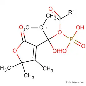 Molecular Structure of 61388-40-7 (Phosphonic acid,
[1-(2,5-dihydro-4,5,5-trimethyl-2-oxo-3-furanyl)-1-hydroxyethyl]-,
dimethyl ester)