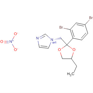 1H-Imidazole,  1-[[2-(2,4-dibromophenyl)-4-ethyl-1,3-dioxolan-2-yl]methyl]-, cis-,  mononitrate