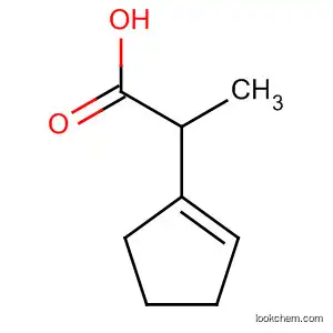 Molecular Structure of 61401-17-0 (Cyclopenteneacetic acid, a-methyl-)