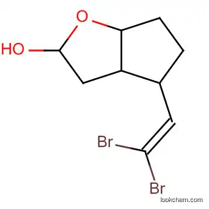 Molecular Structure of 61401-33-0 (2H-Cyclopenta[b]furan-2-ol, 4-(2,2-dibromoethenyl)hexahydro-)