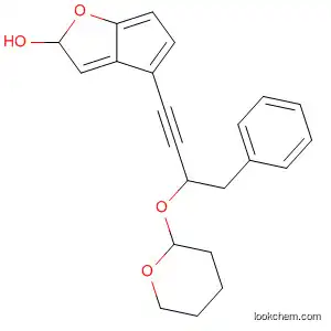 Molecular Structure of 61401-42-1 (2H-Cyclopenta[b]furan-2-ol,
hexahydro-4-[4-phenyl-3-[(tetrahydro-2H-pyran-2-yl)oxy]-1-butynyl]-)