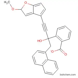 Molecular Structure of 61401-44-3 (2-Naphthaleneethanol,
a-[(hexahydro-2-methoxy-2H-cyclopenta[b]furan-4-yl)ethynyl]-, benzoate)
