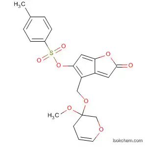 Molecular Structure of 61401-88-5 (2H-Cyclopenta[b]furan-2-one,
hexahydro-5-[[(4-methylphenyl)sulfonyl]oxy]-4-[[(tetrahydro-3-methoxy-2
H-pyran-3-yl)oxy]methyl]-)