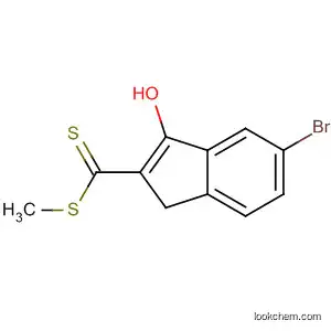 Molecular Structure of 61402-27-5 (1H-Indene-2-carbodithioic acid, 5-bromo-3-hydroxy-, methyl ester)