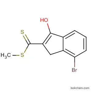 Molecular Structure of 61402-28-6 (1H-Indene-2-carbodithioic acid, 7-bromo-3-hydroxy-, methyl ester)