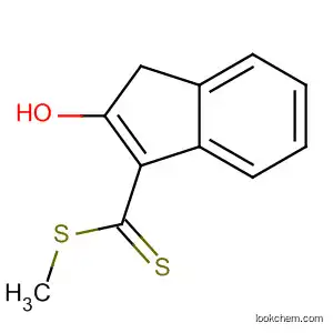 Molecular Structure of 61402-29-7 (1H-Indene-3-carbodithioic acid, 2-hydroxy-, methyl ester)