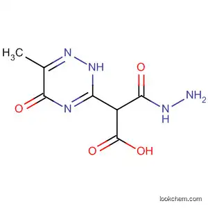 Molecular Structure of 61402-50-4 (Acetic acid,
2-(2,5-dihydro-6-methyl-5-oxo-1,2,4-triazin-3-yl)-2-methylhydrazide)