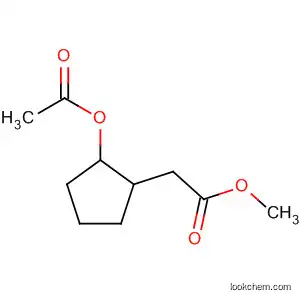 Molecular Structure of 61402-54-8 (Cyclopentaneacetic acid, 2-(acetyloxy)-, methyl ester, trans-)