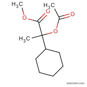 Molecular Structure of 61402-57-1 (Cyclohexaneacetic acid, 2-(acetyloxy)-2-methyl-, methyl ester, cis-)