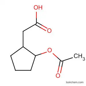 Molecular Structure of 61402-62-8 (Cyclopentaneacetic acid, 2-(acetyloxy)-, cis-)