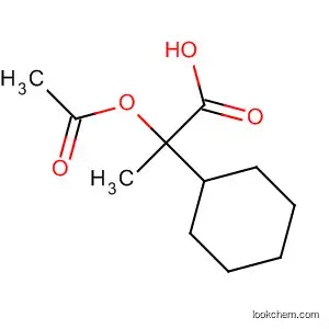 Molecular Structure of 61402-64-0 (Cyclohexaneacetic acid, 2-(acetyloxy)-2-methyl-, cis-)