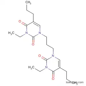 Molecular Structure of 61402-74-2 (2,4(1H,3H)-Pyrimidinedione, 1,1'-(1,3-propanediyl)bis[3-ethyl-5-propyl-)