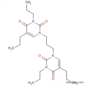 Molecular Structure of 61402-75-3 (2,4(1H,3H)-Pyrimidinedione, 1,1'-(1,3-propanediyl)bis[3,5-dipropyl-)