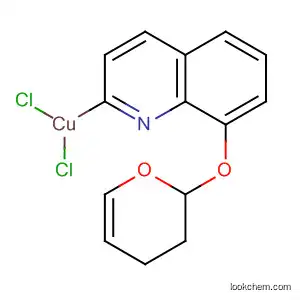 Molecular Structure of 61403-40-5 (Copper, dichloro[8-[(3,4-dihydro-2H-pyran-2-yl)oxy]quinoline]-)