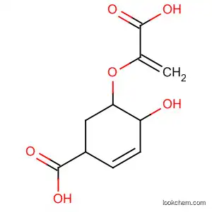 Molecular Structure of 61414-68-4 (2-Cyclohexene-1-carboxylic acid, 5-[(1-carboxyethenyl)oxy]-4-hydroxy-)