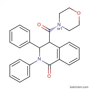 Molecular Structure of 61418-35-7 (Morpholine,
4-[(1,2,3,4-tetrahydro-1-oxo-2,3-diphenyl-4-isoquinolinyl)carbonyl]-, cis-)