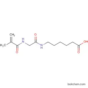 Molecular Structure of 61435-68-5 (Hexanoic acid, 6-[[[(2-methyl-1-oxo-2-propenyl)amino]acetyl]amino]-)