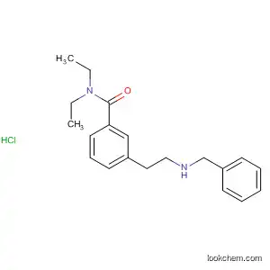 Molecular Structure of 61441-92-7 (Benzamide, N,N-diethyl-3-[2-[(phenylmethyl)amino]ethyl]-,
monohydrochloride)