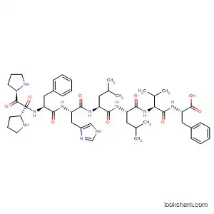Molecular Structure of 61443-74-1 (L-Phenylalanine,
N-[N-[N-[N-[N-[N-(1-L-prolyl-L-prolyl)-L-phenylalanyl]-L-histidyl]-L-leucyl]-L-
leucyl]-L-valyl]-)