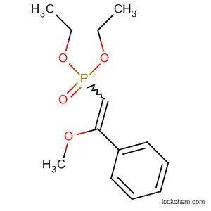 Molecular Structure of 61463-85-2 (Phosphonic acid, (2-methoxy-2-phenylethenyl)-, diethyl ester)