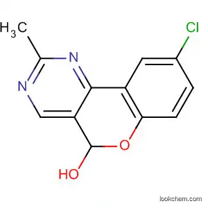 Molecular Structure of 61466-18-0 (5H-[1]Benzopyrano[4,3-d]pyrimidin-5-ol, 9-chloro-2-methyl-)