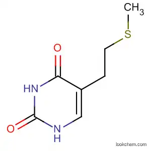Molecular Structure of 61480-74-8 (2,4(1H,3H)-Pyrimidinedione, 5-[2-(methylthio)ethyl]-)