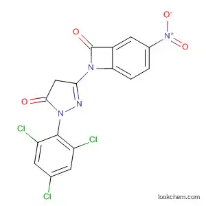 Molecular Structure of 61482-08-4 (7-Azabicyclo[4.2.0]octa-1,3,5-trien-8-one,
7-[4,5-dihydro-5-oxo-1-(2,4,6-trichlorophenyl)-1H-pyrazol-3-yl]-3-nitro-)