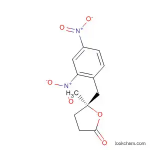 Molecular Structure of 61520-95-4 (2(3H)-Furanone, 5-[(2,4-dinitrophenyl)methyl]dihydro-5-methyl-, (S)-)