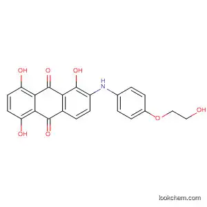 Molecular Structure of 61548-32-1 (9,10-Anthracenedione,
1,5,8-trihydroxy-2-[[4-(2-hydroxyethoxy)phenyl]amino]-)