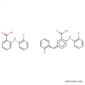 Molecular Structure of 61548-38-7 (Benzoic acid, 3,3'-(chlorophenylmethylene)bis[6-[(chlorophenyl)amino]-)
