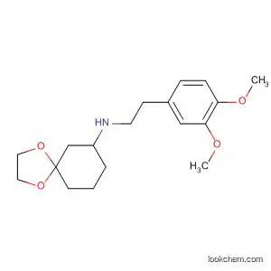 Molecular Structure of 61563-67-5 (1,4-Dioxaspiro[4.5]decan-7-amine, N-[2-(3,4-dimethoxyphenyl)ethyl]-)