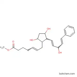 Molecular Structure of 61571-58-2 (5-Heptenoic acid,
7-[3,5-dihydroxy-2-(3-hydroxy-5-phenyl-1,4-pentadienyl)cyclopentyl]-,
methyl ester)